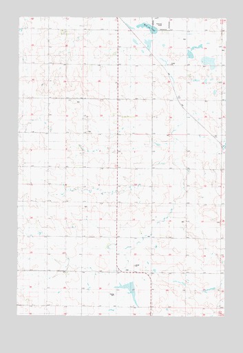 May Lake, ND USGS Topographic Map