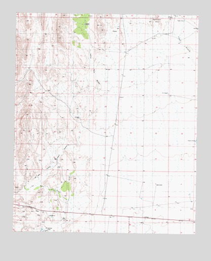 Canon Agua Buena, NM USGS Topographic Map