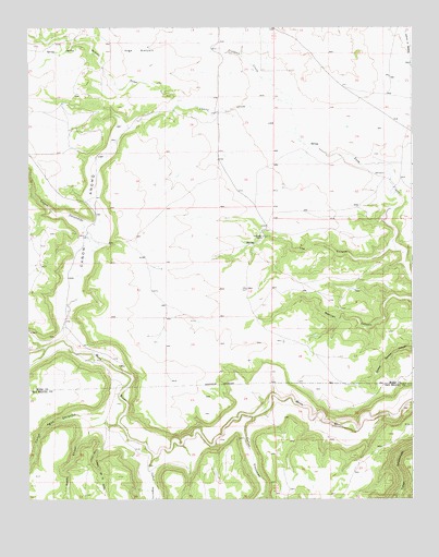 Canon Ancho, NM USGS Topographic Map