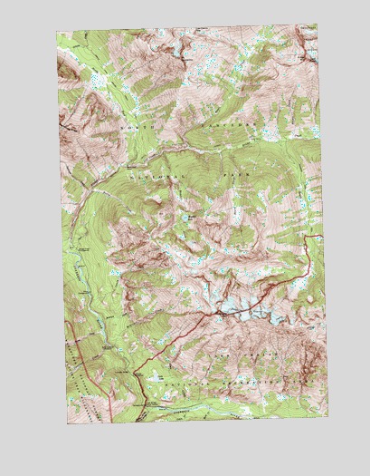 McGregor Mountain, WA USGS Topographic Map