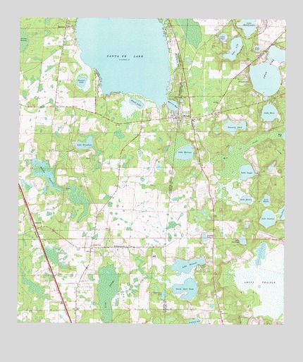 Melrose, FL USGS Topographic Map
