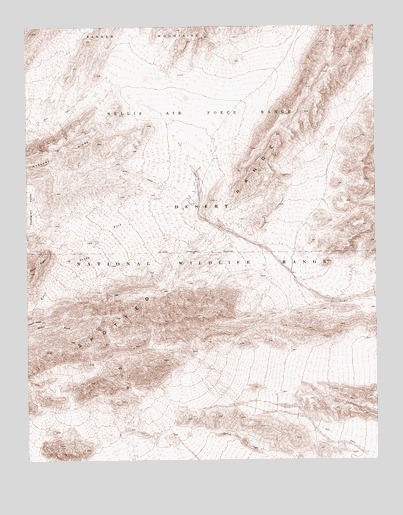 Mercury NE, NV USGS Topographic Map