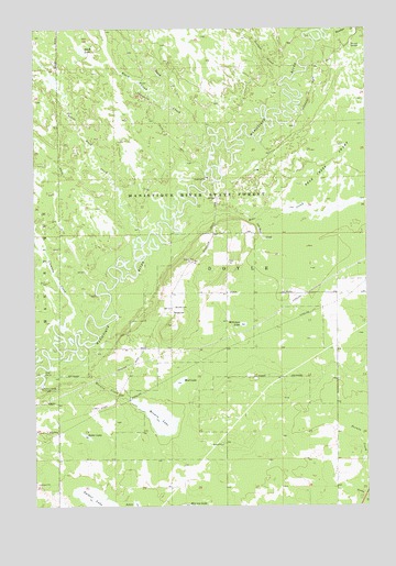 Merwin Lake, MI USGS Topographic Map