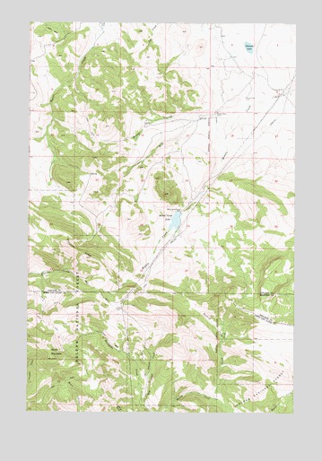 Middle Creek Lake, MT USGS Topographic Map