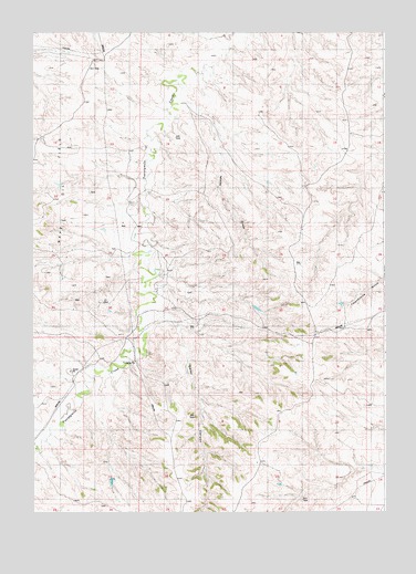 Mikes Draw, WY USGS Topographic Map
