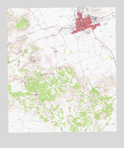 Alpine South, TX USGS Topographic Map