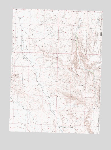 Miles Ranch, WY USGS Topographic Map
