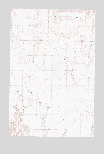 Milk River Coulee, MT USGS Topographic Map