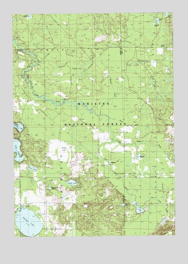 Millerton, MI USGS Topographic Map