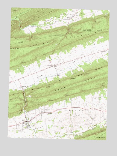 Millheim, PA USGS Topographic Map