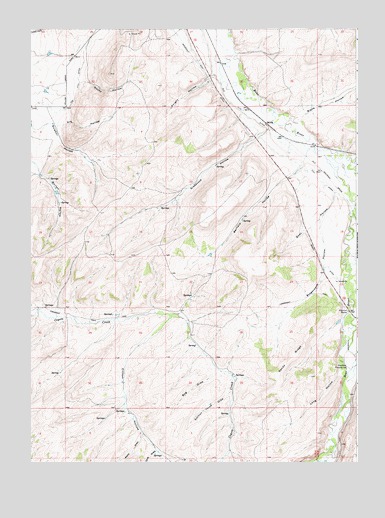Millis, WY USGS Topographic Map