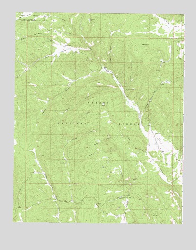 Canon Plaza, NM USGS Topographic Map