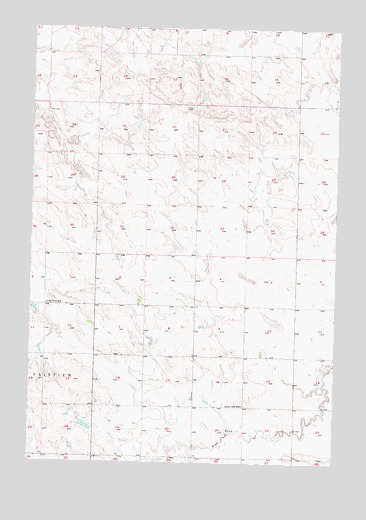 Miscol SW, SD USGS Topographic Map