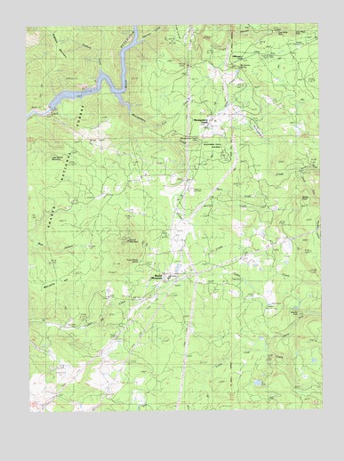 Montgomery Creek, CA USGS Topographic Map