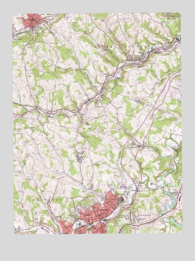 Canonsburg, PA USGS Topographic Map
