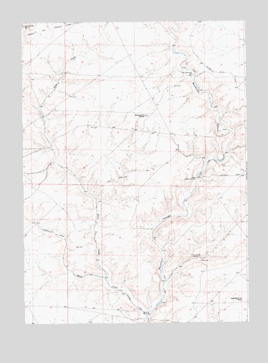 Monument Butte, WY USGS Topographic Map