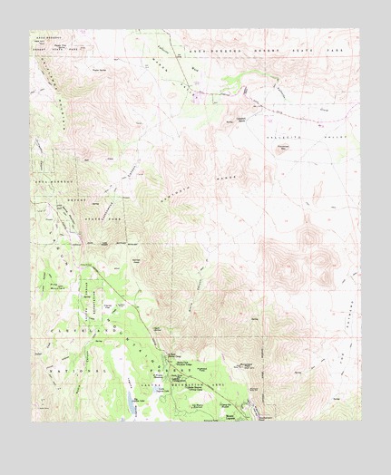 Monument Peak, CA USGS Topographic Map