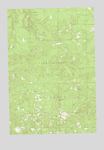 Moquah NW, WI USGS Topographic Map