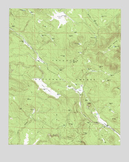 Mormon Mountain, AZ USGS Topographic Map