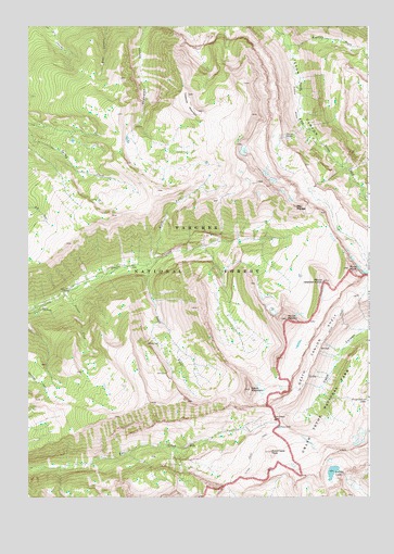 Mount Bannon, WY USGS Topographic Map