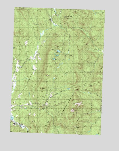 Mount Cardigan, NH USGS Topographic Map