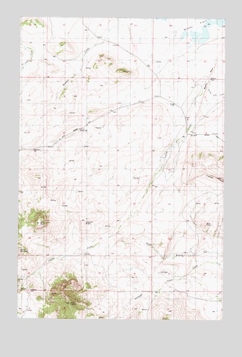 Mount Cecelia, MT USGS Topographic Map