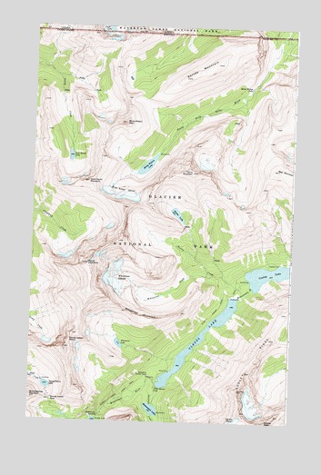 Mount Cleveland, MT USGS Topographic Map