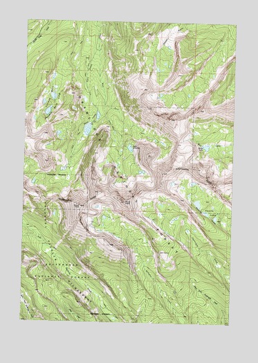 Mount Evans, MT USGS Topographic Map
