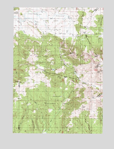 Mount Jefferson, MT USGS Topographic Map
