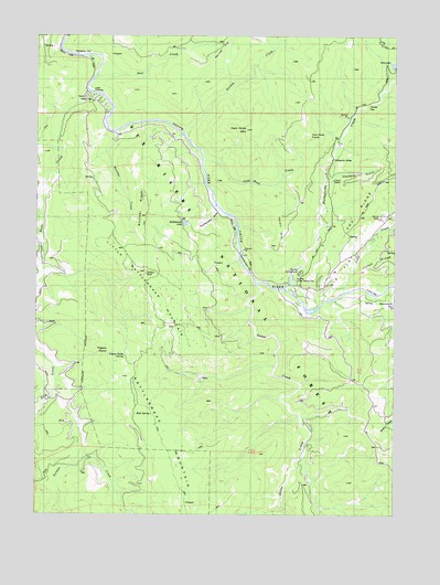 Canthook Mountain, CA USGS Topographic Map