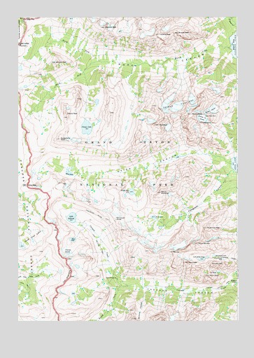 Mount Moran, WY USGS Topographic Map