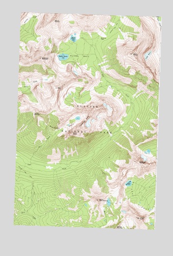 Mount Saint Nicholas, MT USGS Topographic Map