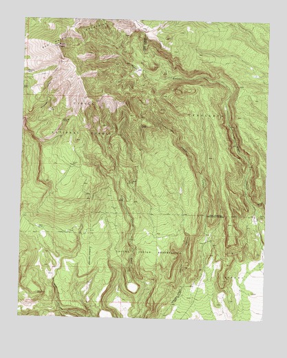Mount Taylor, NM USGS Topographic Map