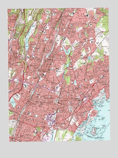 Mount Vernon, NY USGS Topographic Map