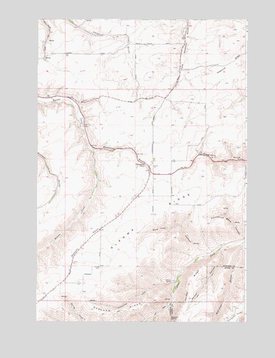 Alpowa Ridge, WA USGS Topographic Map