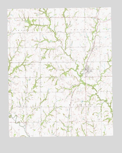 Mulhall, OK USGS Topographic Map