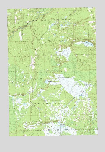 Muskallonge Lake SE, MI USGS Topographic Map