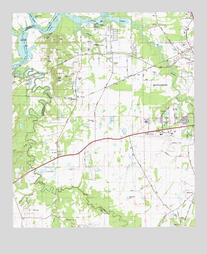 Cantelous, AL USGS Topographic Map