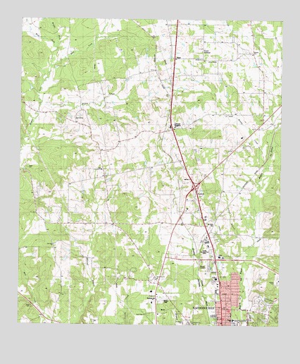 Nacogdoches North, TX USGS Topographic Map