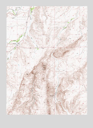 Natwick SW, WY USGS Topographic Map