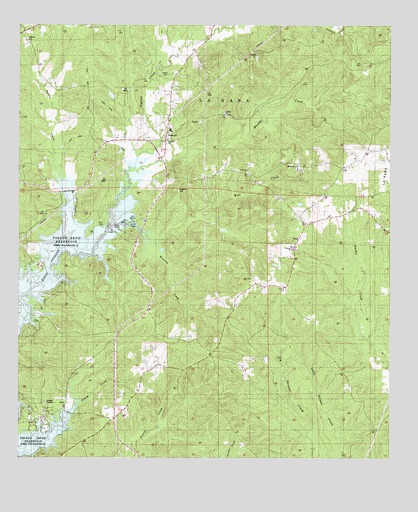 Negreet, LA USGS Topographic Map