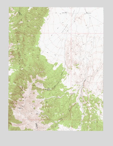 New Pass Peak, NV USGS Topographic Map