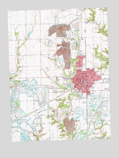 Canton, IL USGS Topographic Map