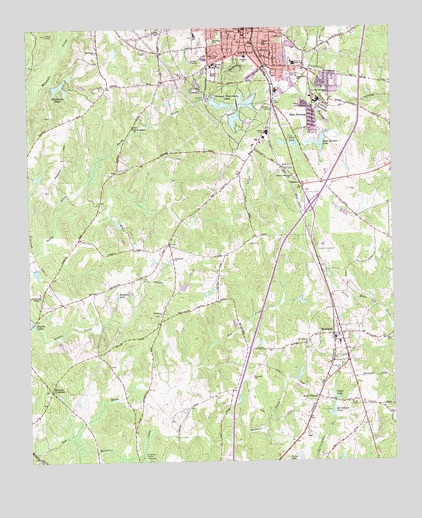Newnan South, GA USGS Topographic Map