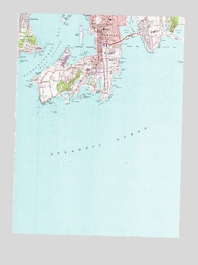 Newport, RI USGS Topographic Map