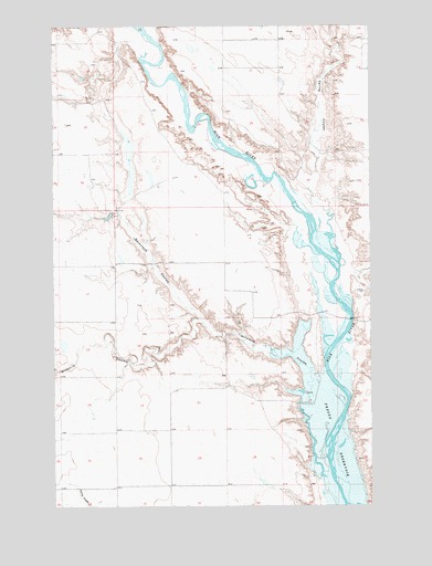 Ninemile Coulee East, MT USGS Topographic Map
