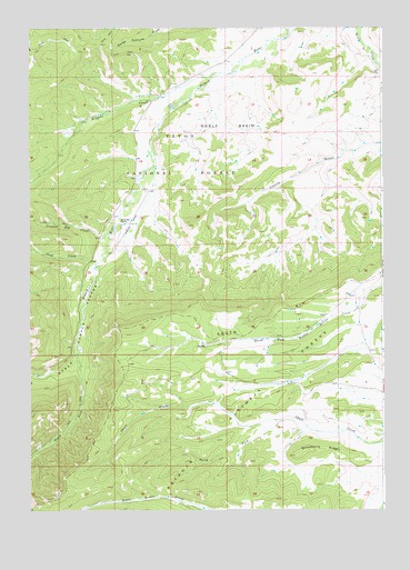 Noble Basin, WY USGS Topographic Map