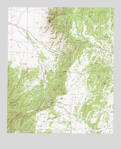 Nogal, NM USGS Topographic Map