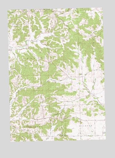 North Bend NE, WI USGS Topographic Map