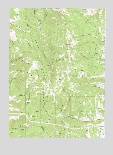 North Canyon, ID USGS Topographic Map